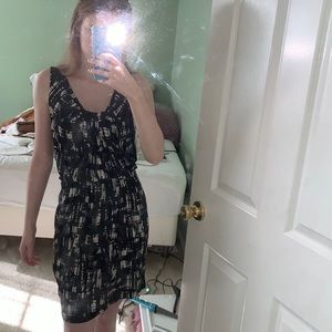 Women’s black and white dress